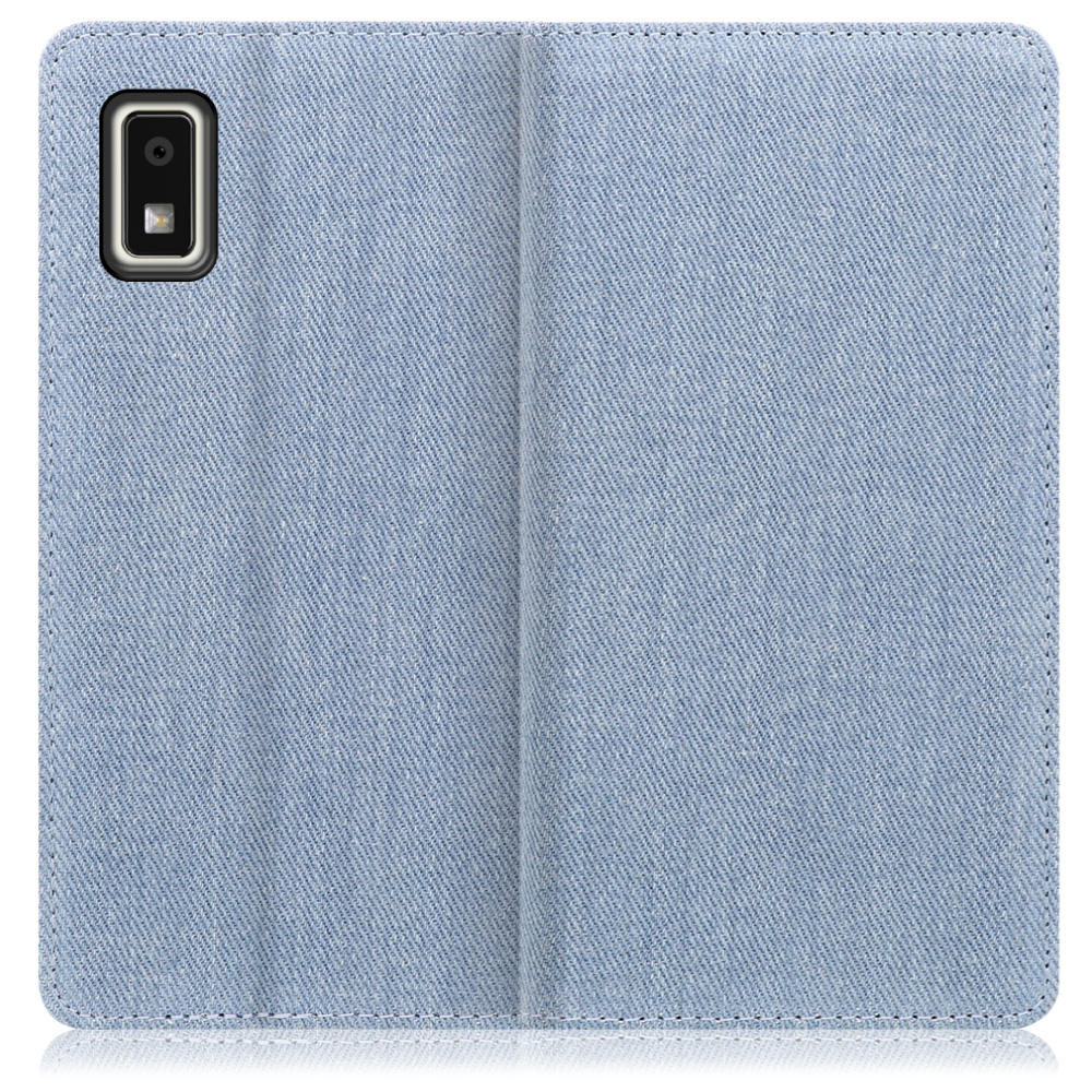 [ LOOF DENIM ] AQUOS wish3 SH-53D / A303SH / A302SH  スマホケース ケース カバー 手帳型ケース カード収納 マグネット付き デニム ベルトなし [ AQUOS wish3 ]