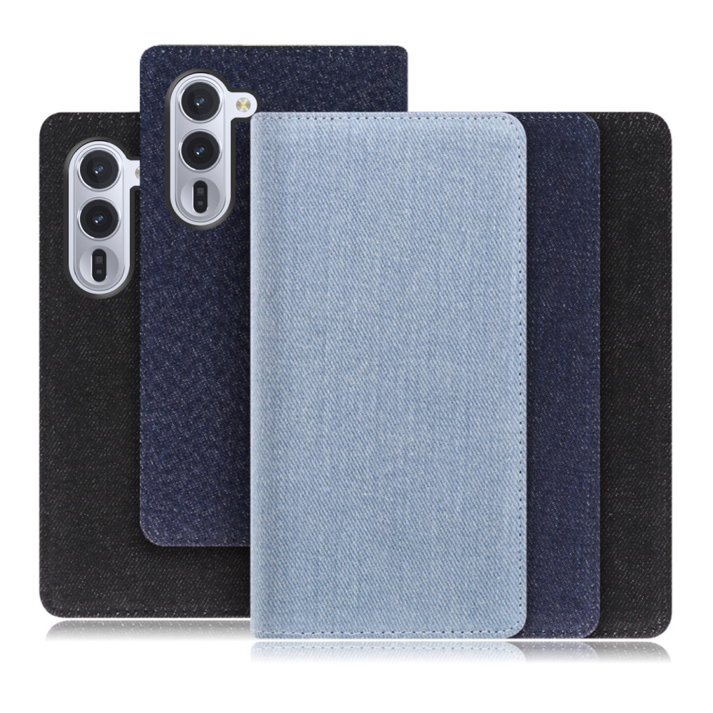 [ LOOF DENIM ] arrows Alpha F-51F M08 アルファ スマホケース ケース カバー 手帳型ケース カード収納 マグネット付き デニム ベルトなし [ arrows Alpha 用 ]