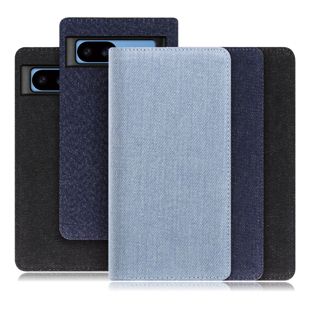 [ LOOF DENIM ] Google Pixel 8a googlepixel8a Pixel8a ピクセル8a スマホケース ケース カバー 手帳型ケース カード収納 マグネット付き デニム ベルトなし [ Google Pixel 8a ]