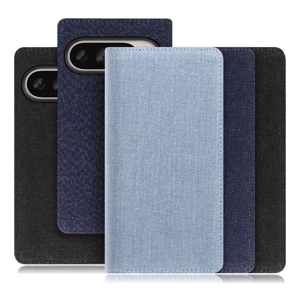 [ LOOF DENIM ] Google Pixel 9 / 9 Pro Google Pixel9 Pixel9pro ピクセル9 ピクセル9プロ スマホケース ケース カバー 手帳型ケース カード収納 マグネット付き デニム ベルトなし [ Google Pixel 9 / 9 Pro ]