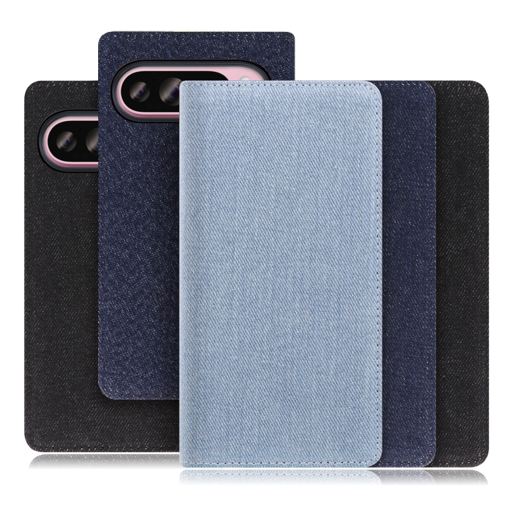 [ LOOF DENIM ] Google Pixel 9 Pro XL Google Pixel9proxl ピクセル9プロXL スマホケース ケース カバー 手帳型ケース カード収納 マグネット付き デニム ベルトなし [ Google Pixel 9 Pro XL ]