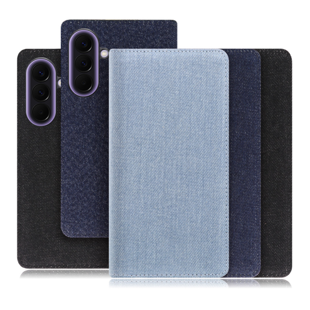 [ LOOF DENIM ] Galaxy A57 5G SC-54G SCG39 SM-A576Z SM-A576C スマホケース ケース カバー 手帳型ケース カード収納 マグネット付き デニム ベルトなし [ Galaxy A57 5G ]
