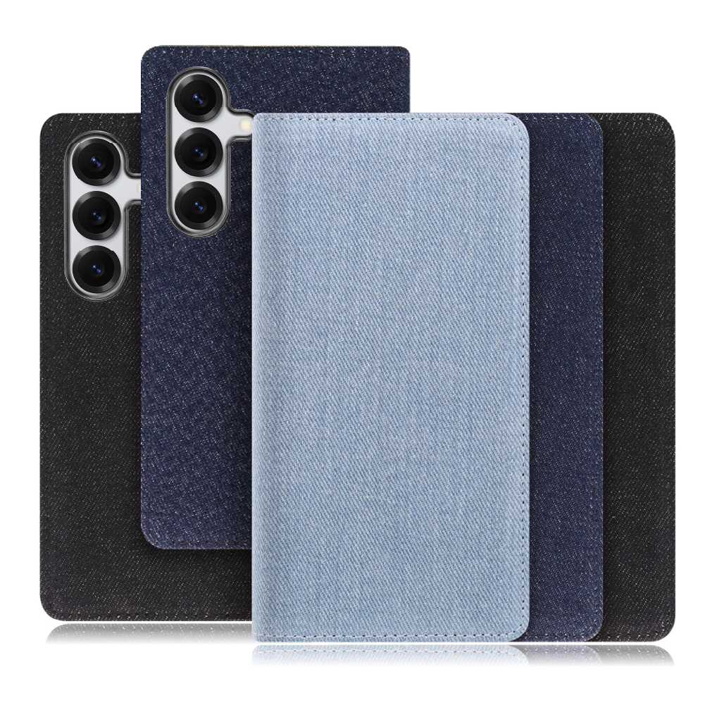 [ LOOF DENIM ] Galaxy S25 SC-51F スマホケース ケース カバー 手帳型ケース カード収納 マグネット付き デニム ベルトなし [ Galaxy S25 ]