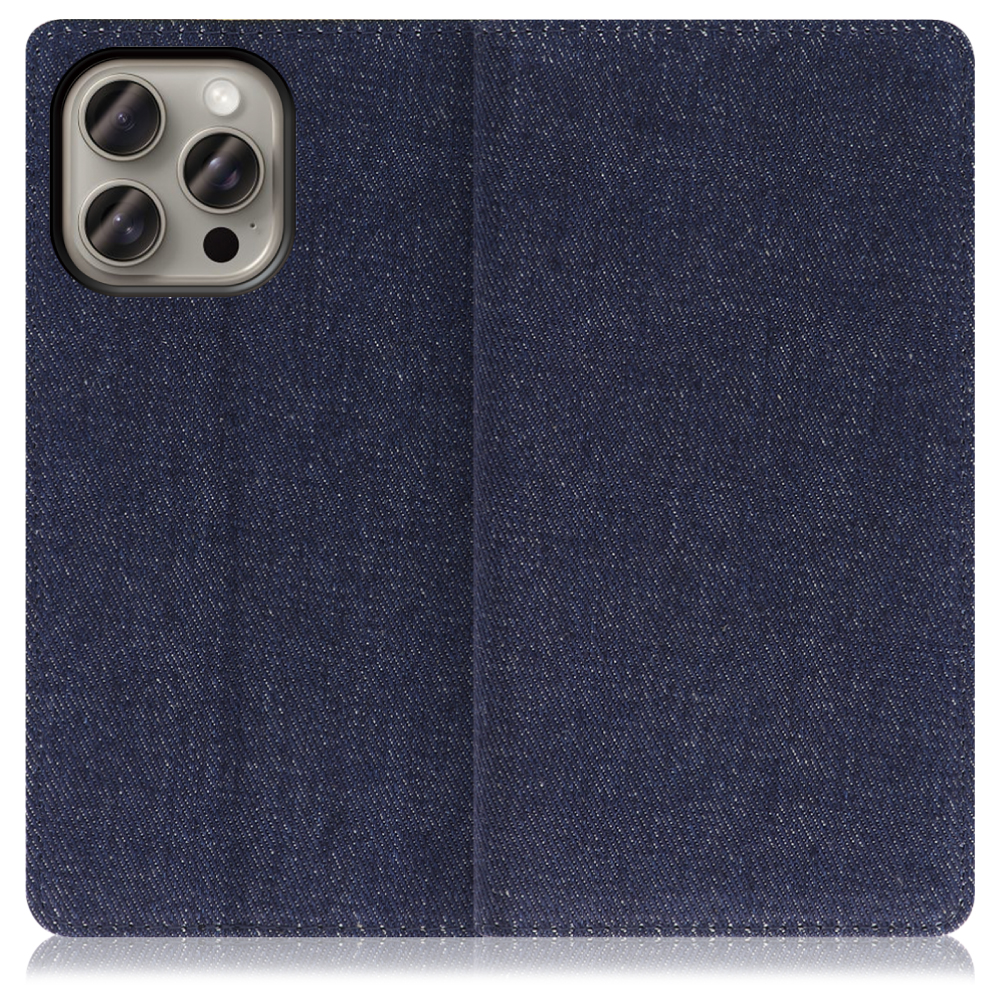 [ LOOF DENIM ] iPhone 15 Pro Max iPhone15 Pro Max アイフォン15 プロ マックス iPhone 15 15ProMax アイフォン 15 スマホケース ケース カバー 手帳型ケース カード収納 マグネット付き デニム ベルトなし [ iPhone 15 Pro Max ]