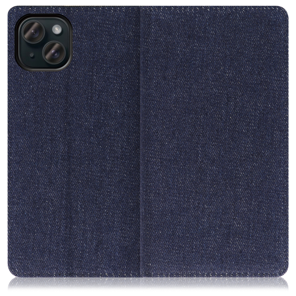 [ LOOF DENIM ] iPhone 15 Plus iPhone15 Plus アイフォン15 プラス iPhone 15 Plus 15Plus アイフォン 15 スマホケース ケース カバー 手帳型ケース カード収納 マグネット付き デニム ベルトなし [ iPhone 15 Plus ]