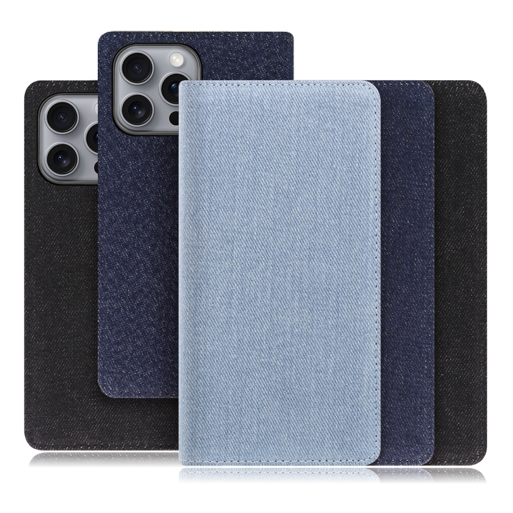 [ LOOF DENIM ] iPhone 16 Pro Max iPhone16 Pro Max アイフォン16 プロ マックス iPhone 16 16ProMax アイフォン 16 スマホケース ケース カバー 手帳型ケース カード収納 マグネット付き デニム ベルトなし [ IP16PM ]