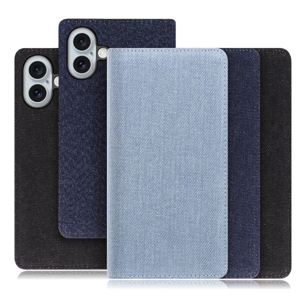 [ LOOF DENIM ] iPhone 16 Plus iPhone16 Plus アイフォン16 プラス iPhone 16 Plus 16Plus アイフォン 16 スマホケース ケース カバー 手帳型ケース カード収納 マグネット付き デニム ベルトなし [ iPhone 16 Plus ]