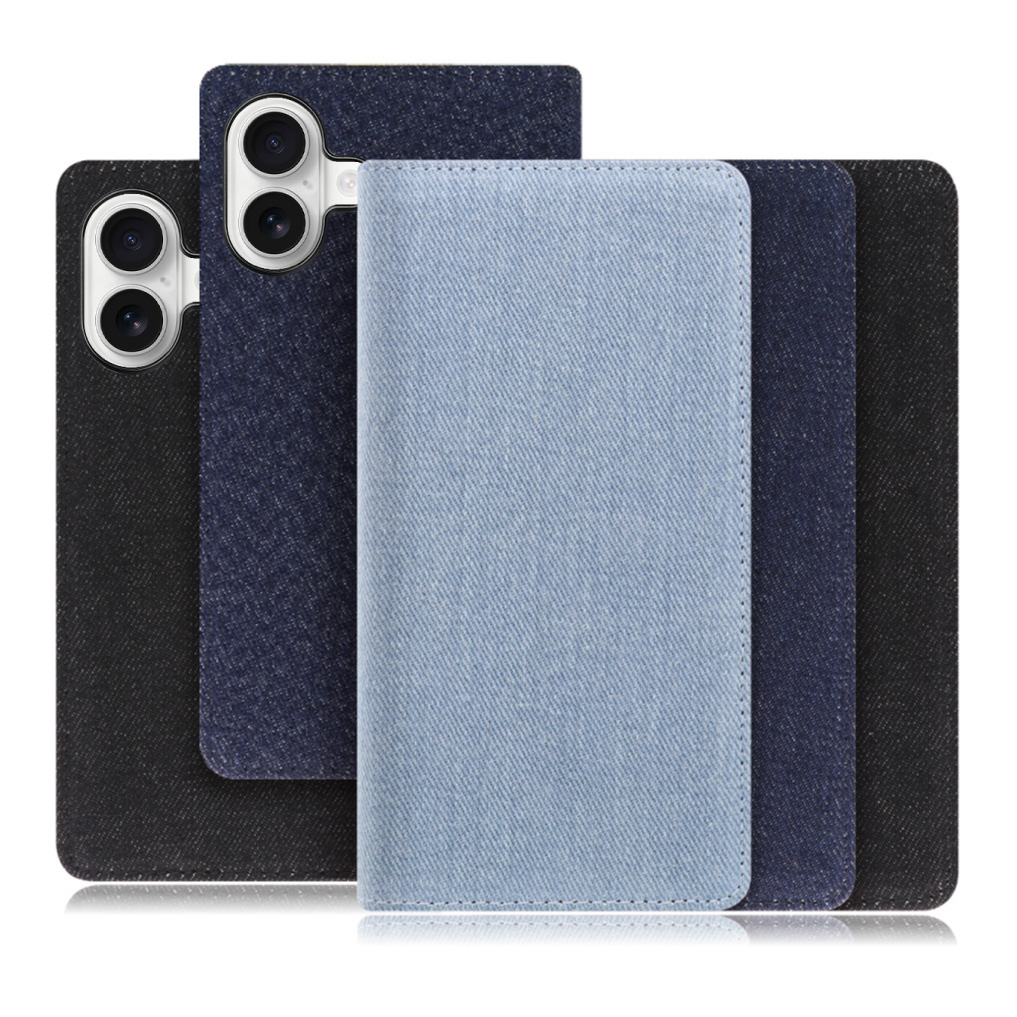 [ LOOF DENIM ] iPhone 17 iPhone17 アイフォン17 iPhone 17 アイフォン 17 スマホケース ケース カバー 手帳型ケース カード収納 マグネット付き デニム ベルトなし [ iPhone 17 用 ]