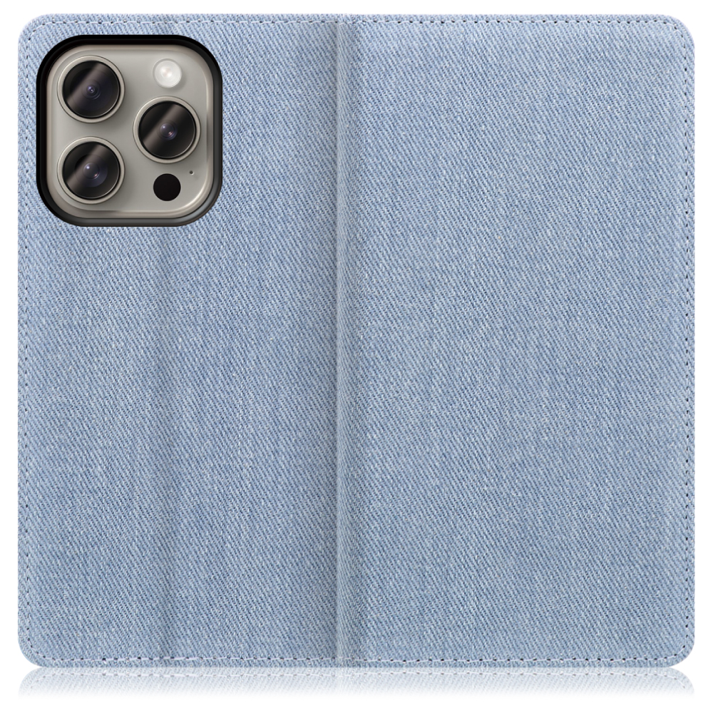 [ LOOF DENIM ] iPhone 15 Pro iPhone15 Pro アイフォン15 プロ iPhone 15 Pro 15Pro アイフォン 15 スマホケース ケース カバー 手帳型ケース カード収納 マグネット付き デニム ベルトなし [ iPhone 15 Pro ]