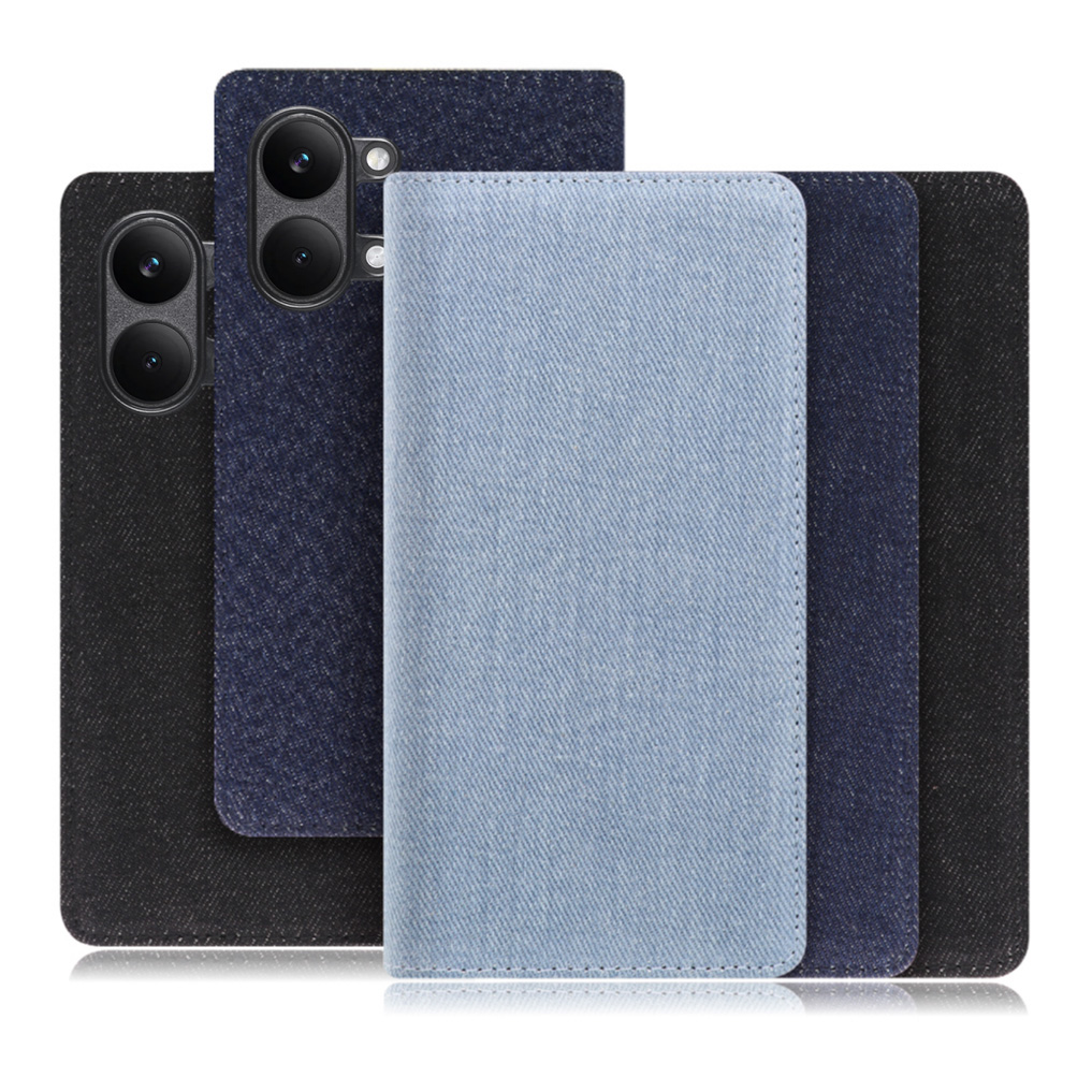 [ LOOF DENIM ] POCO X8 Pro Max Xiaomi シャオミ スマホケース ケース カバー 手帳型ケース カード収納 マグネット付き デニム ベルトなし [ POCO X8 Pro Max ]