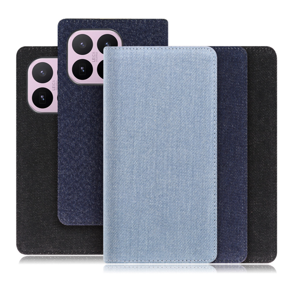 [ LOOF DENIM ] Xiaomi 17T シャオミ スマホケース ケース カバー 手帳型ケース カード収納 マグネット付き デニム ベルトなし [ Xiaomi 17T ]