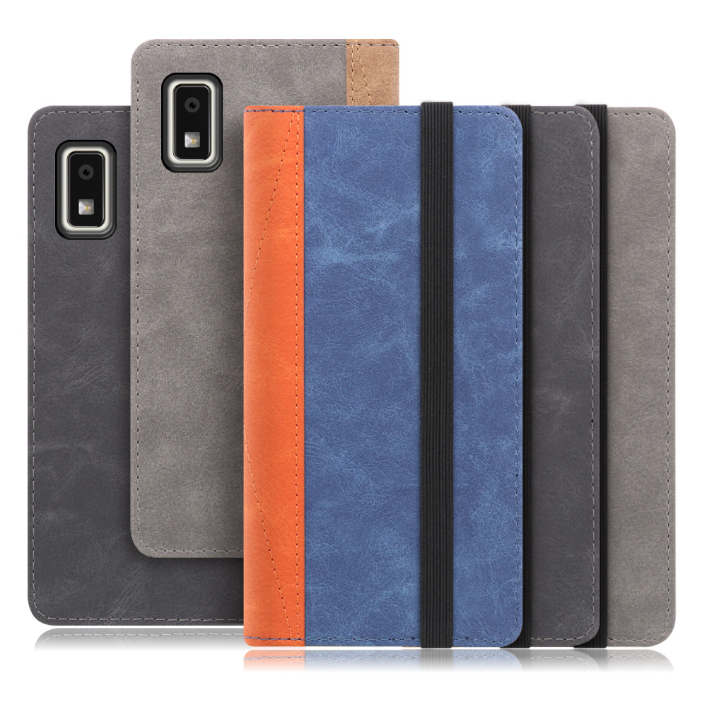 [ LOOF RETORO ] AQUOS wish3 SH-53D / A303SH / A302SH  スマホケース ケース カバー 手帳型ケース カード収納 マグネットなし バンド付 [ AQUOS wish3 ]