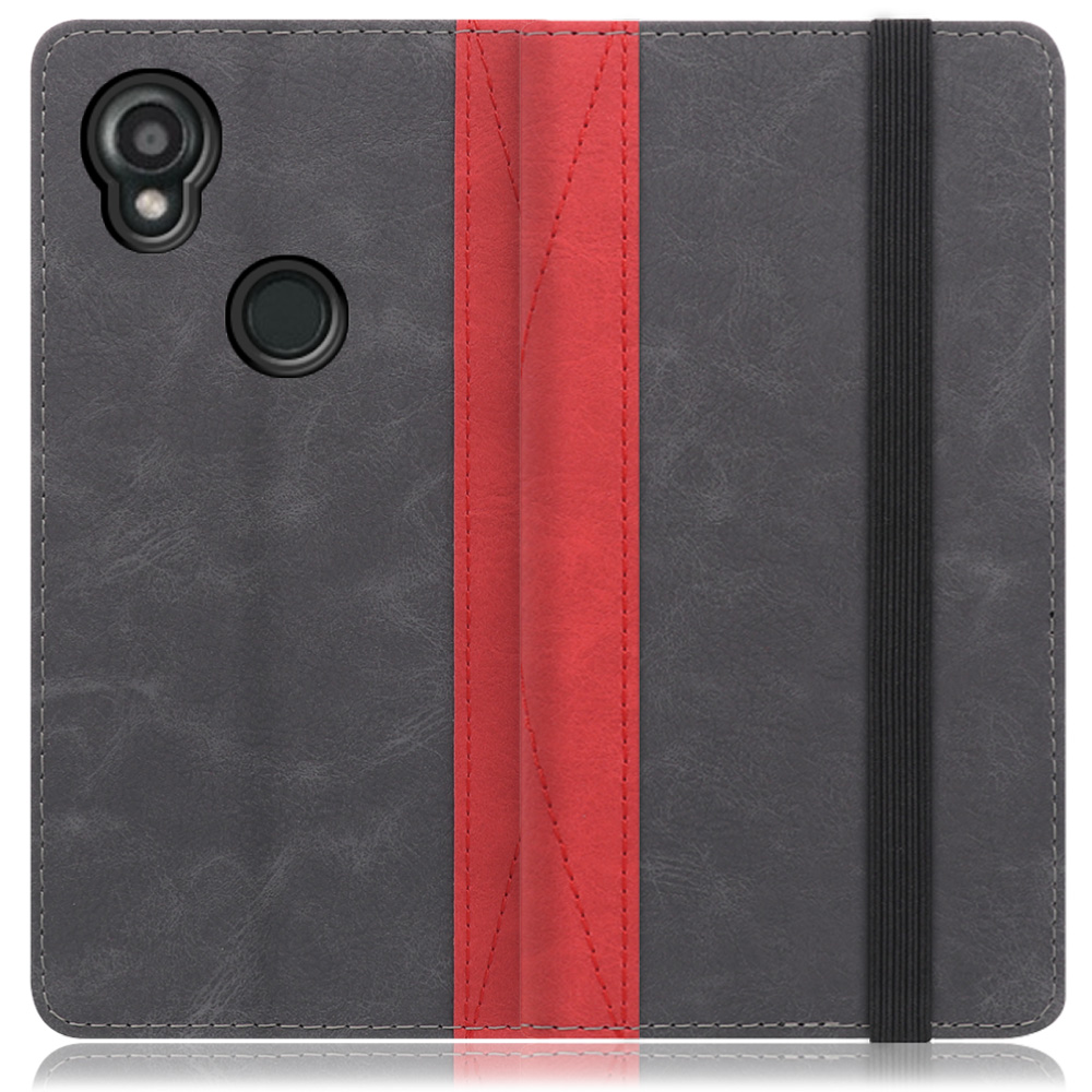 [ LOOF RETORO ] KYOCERA DIGNO SX3 KYG02 dignosx3 ディグノ 京セラ KYOCERA スマホケース ケース カバー 手帳型ケース カード収納 マグネットなし ベルトなし [ DIGNO SX3 KYG02 / ランプブラック ]