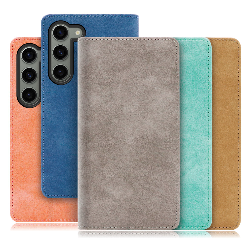 [ LOOF VINTAGE ] Galaxy S23  スマホケース ケース カバー 手帳型ケース カード収納 マグネット付き ベルトなし [ Galaxy S23 ]
