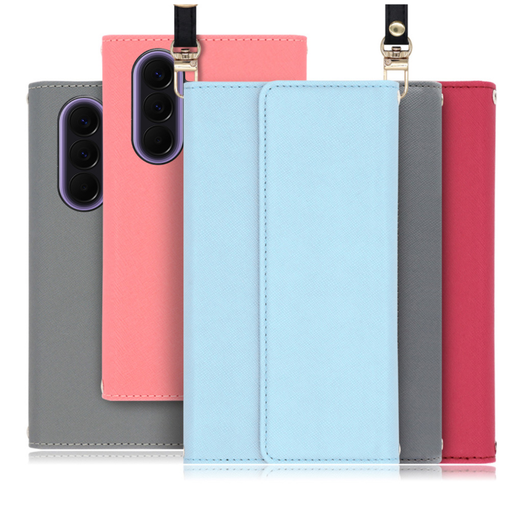[ LOOF STRAP ] Galaxy A57 5G SC-54G SCG39 SM-A576Z SM-A576C スマホケース ケース カバー ショルダー スマホショルダー ストラップ 肩掛け 首掛け 手帳型ケース カード収納 マグネット付き [ Galaxy A57 5G ]