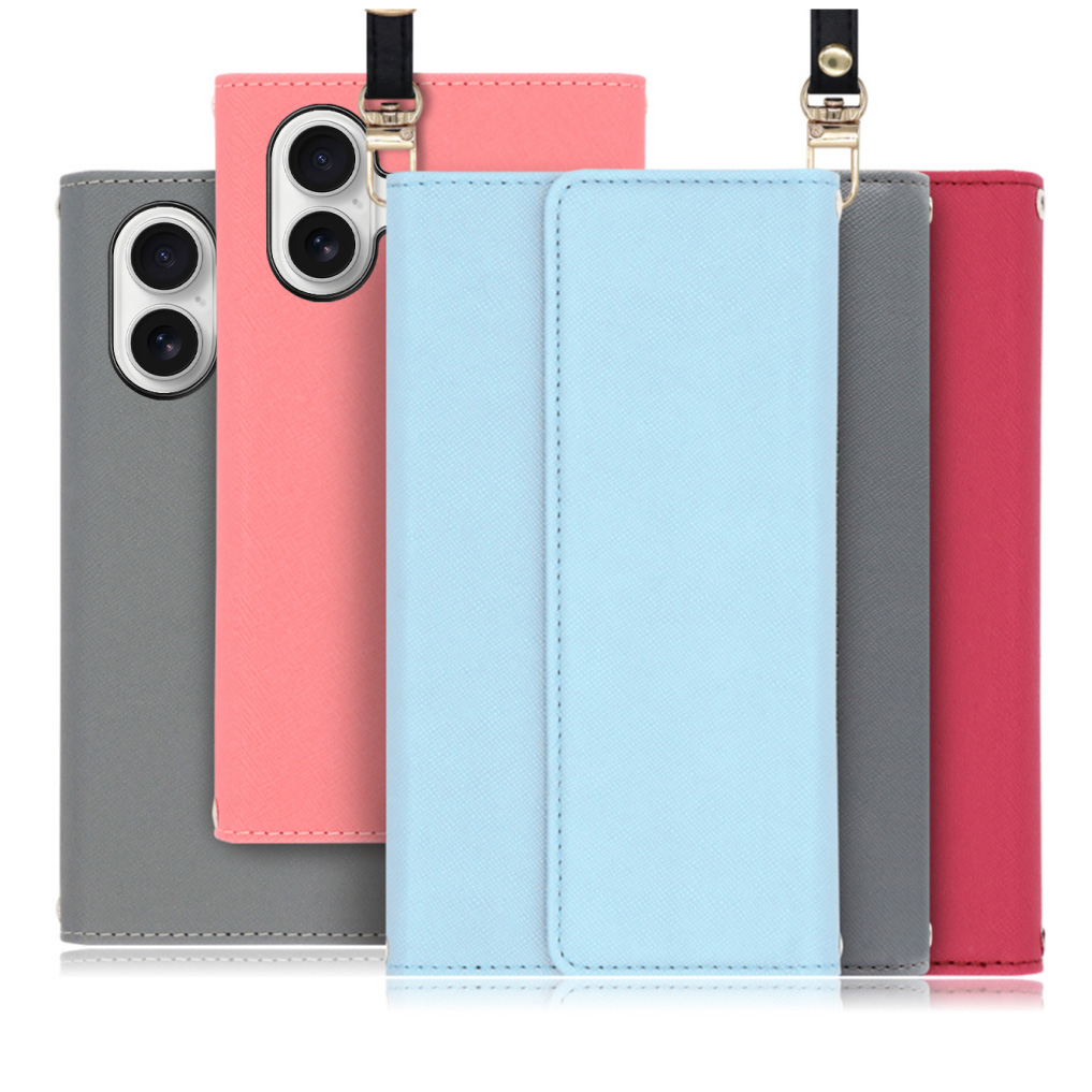 [ LOOF STRAP ] iPhone 17 iPhone17 アイフォン17 iPhone 17 アイフォン 17 スマホケース ケース カバー ショルダー スマホショルダー ストラップ 肩掛け 首掛け 手帳型ケース カード収納 マグネット付き [ iPhone 17 用 ]