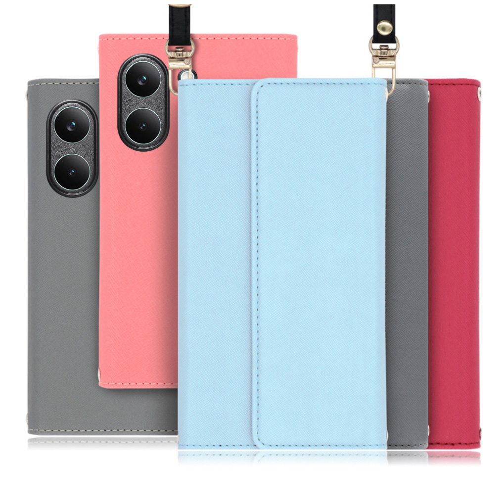 [ LOOF STRAP ] POCO X8 Pro Xiaomi シャオミ スマホケース ケース カバー ショルダー スマホショルダー ストラップ 肩掛け 首掛け 手帳型ケース カード収納 マグネット付き [ POCO X8 Pro ]