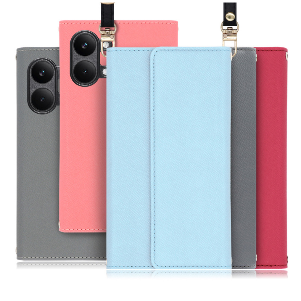 [ LOOF STRAP ] POCO X8 Pro Max Xiaomi シャオミ スマホケース ケース カバー ショルダー スマホショルダー ストラップ 肩掛け 首掛け 手帳型ケース カード収納 マグネット付き [ POCO X8 Pro Max ]