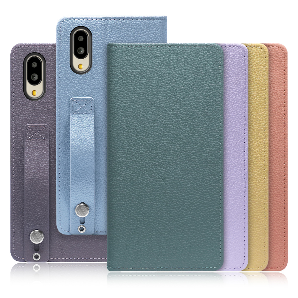 [ LOOF HOLD ] シンプルスマホ6 / BASIO active / BASIO active2 / SHG09  / SHG12  スマホケース ケース カバー 手帳型ケース 背面ベルト カード収納 本革 マグネットなし