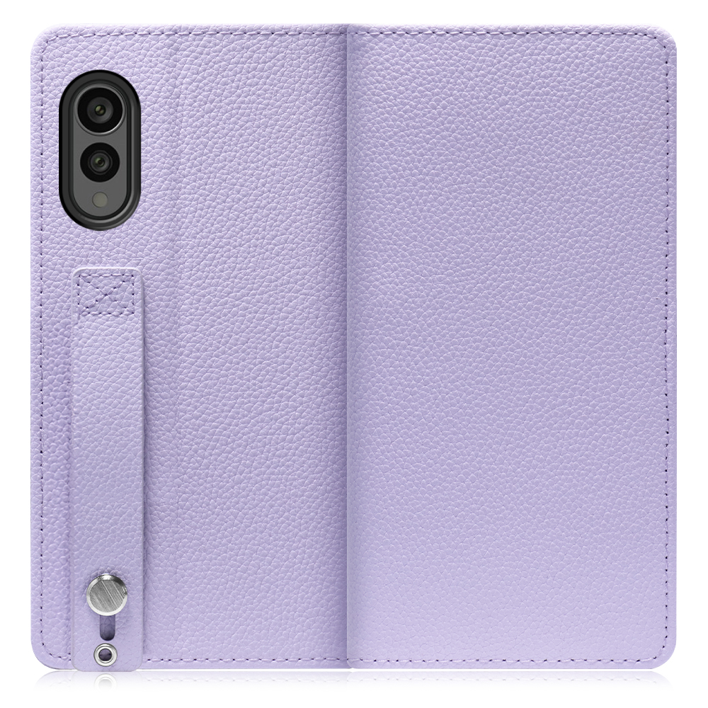 LooCo Official Shop LOOF HOLD arrows N F-51C アローズ スマホケース ケース カバー  手帳型ケース 背面ベルト カード収納 本革 マグネットなし arrows N F-51C ラベンダー