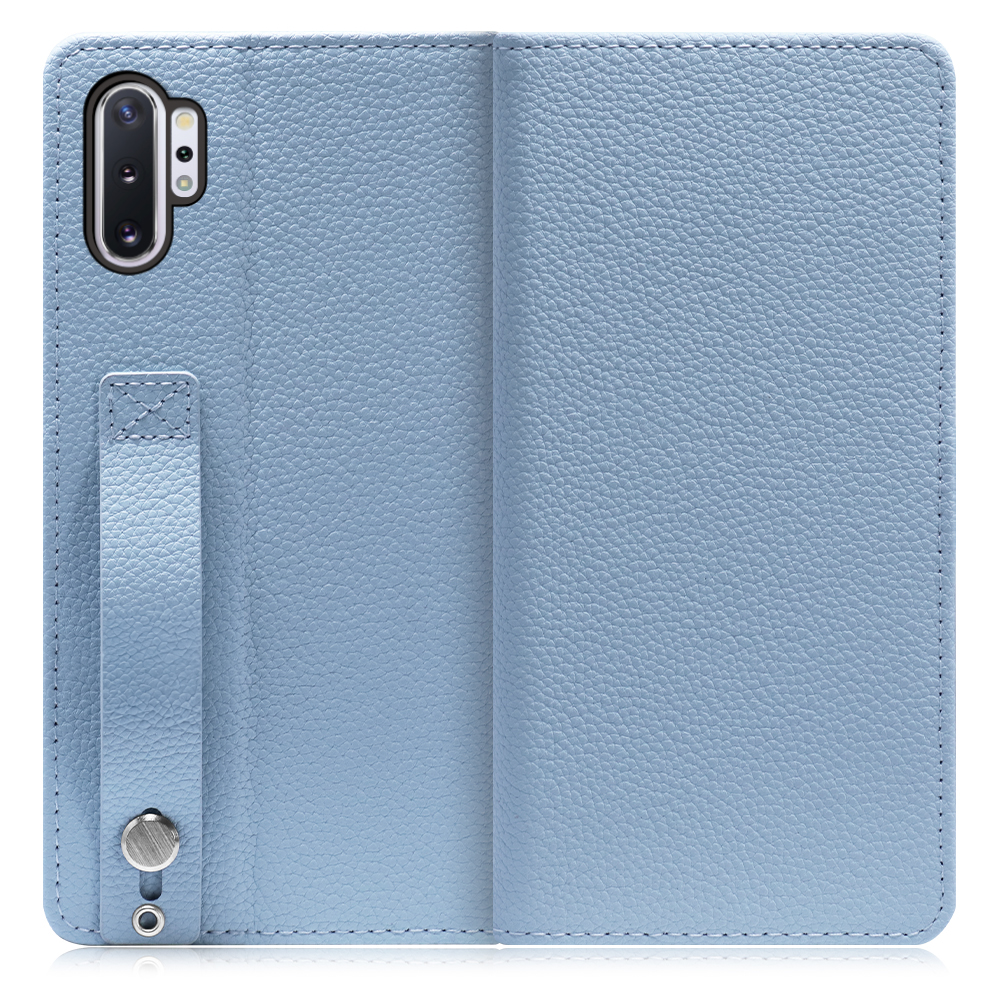 LooCo Official Shop LOOF HOLD Galaxy Note10+ SC-01M SCV45 スマホケース  ケース カバー 手帳型ケース 背面ベルト カード収納 本革 マグネットなし Galaxy Note10+ スカイブルー