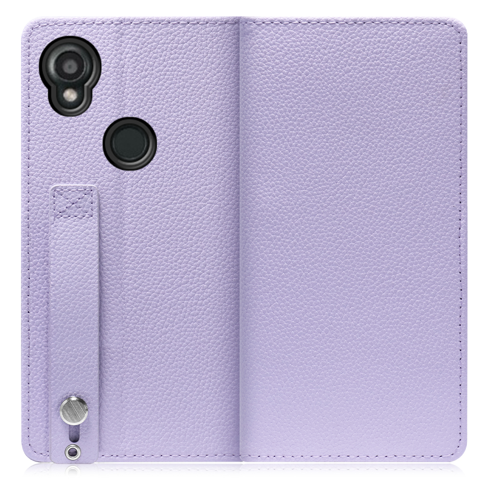 [ LOOF HOLD ] KYOCERA DIGNO SX3 KYG02 dignosx3 ディグノ 京セラ KYOCERA スマホケース ケース カバー 手帳型ケース 背面ベルト カード収納 本革 マグネットなし [ DIGNO SX3 KYG02 / ラベンダー ]