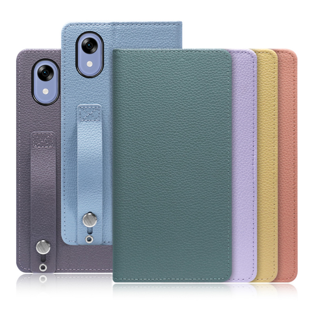 [ LOOF HOLD ] かんたんスマホ5  スマホケース ケース カバー 手帳型ケース 背面ベルト カード収納 本革 マグネットなし [ かんたんスマホ5 ]