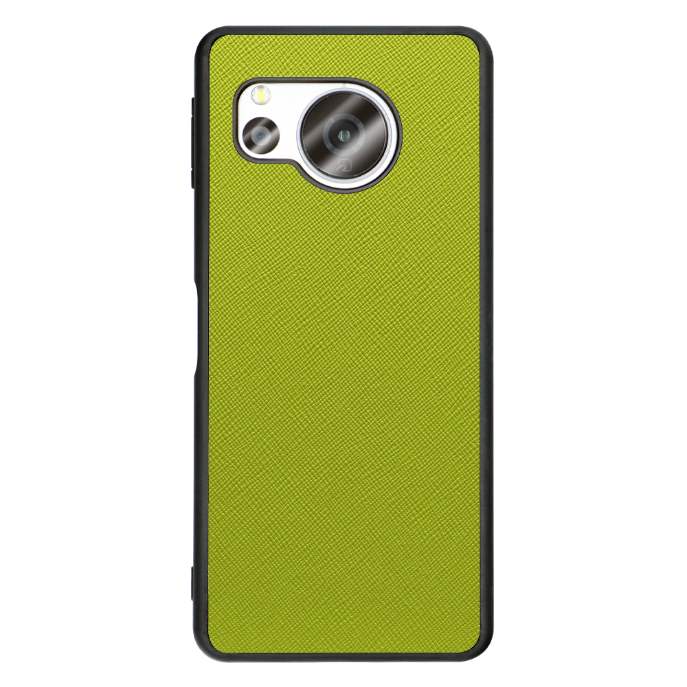 [ LOOF CASUAL-SHELL ] AQUOS sense8 スマホケース 背面 ケース カバー ハードケース ストラップホール [ ライムグリーン ]