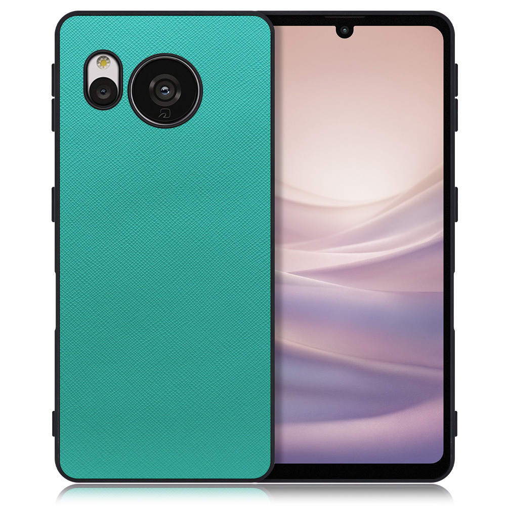 [ LOOF CASUAL-SHELL ] AQUOS sense7 Plus sense7plus 7plus sense 7 スマホケース 背面 ケース カバー ハードケース ストラップホール [ AQUOS sense7 Plus / ターコイズ ]