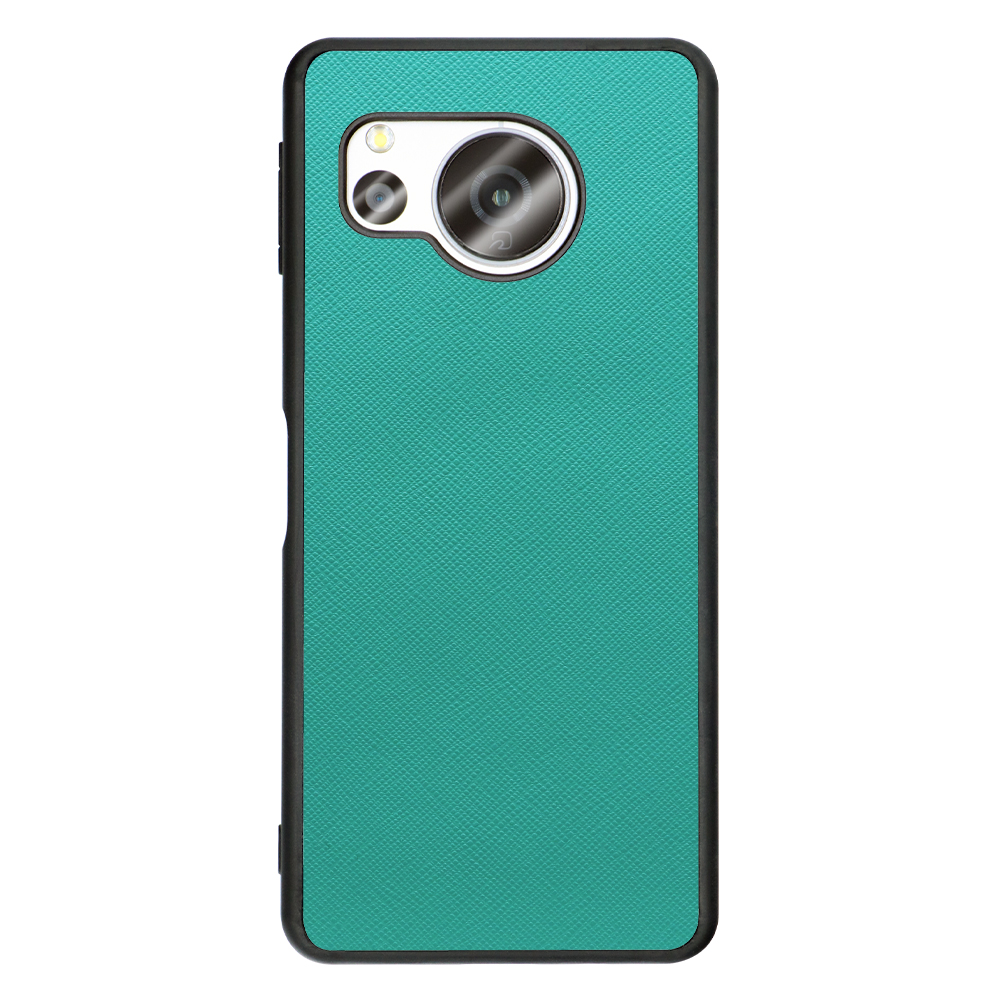 [ LOOF CASUAL-SHELL ] AQUOS sense8 スマホケース 背面 ケース カバー ハードケース ストラップホール [ ターコイズ ]