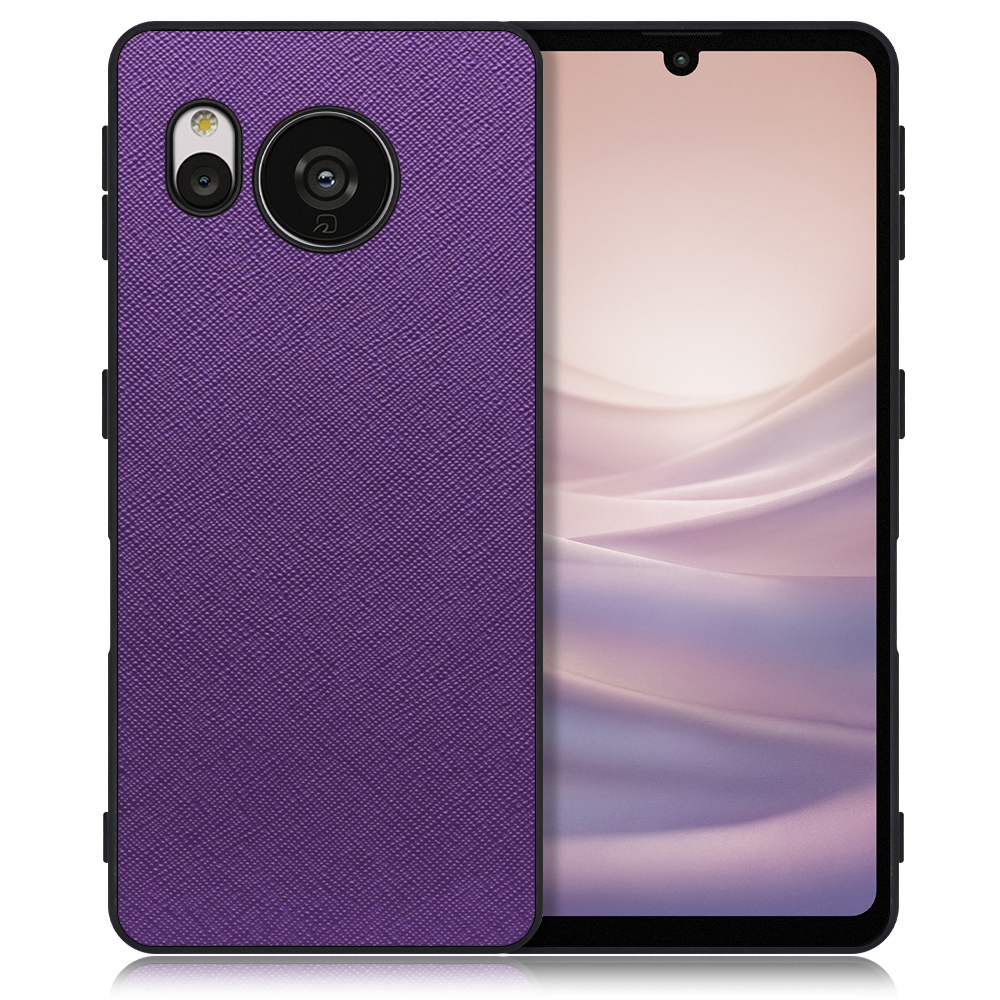[ LOOF CASUAL-SHELL ] AQUOS sense7 Plus sense7plus 7plus sense 7 スマホケース 背面 ケース カバー ハードケース ストラップホール [ AQUOS sense7 Plus / バイオレット ]