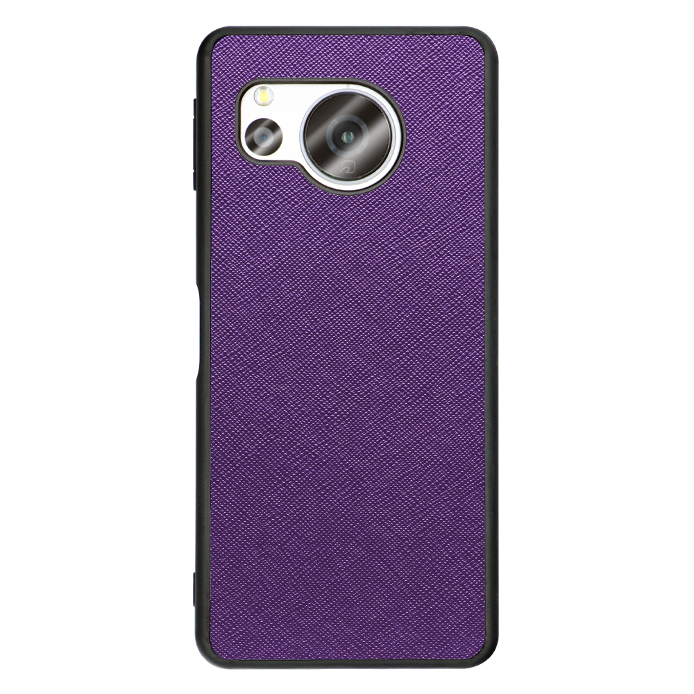 [ LOOF CASUAL-SHELL ] AQUOS sense8 スマホケース 背面 ケース カバー ハードケース ストラップホール [ バイオレット ]