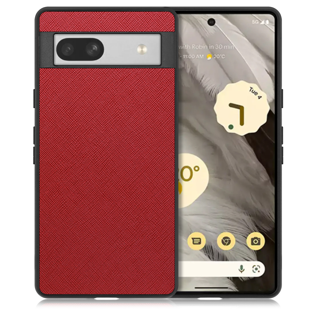[ LOOF CASUAL-SHELL ] Google Pixel 7a googlepixel7a pixel7a スマホケース 背面 ケース カバー ハードケース ストラップホール [ Google Pixel 7a / レッド ]