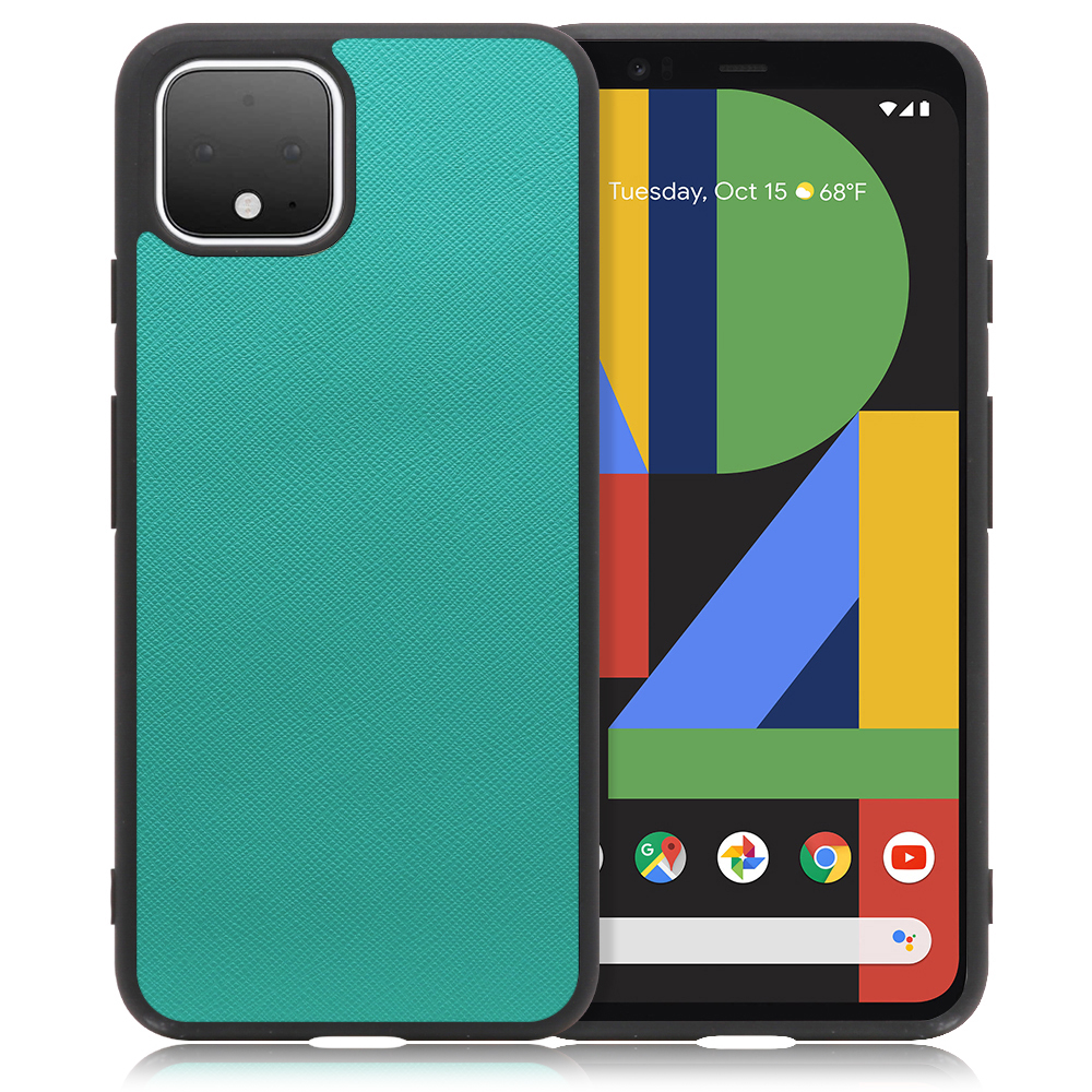 [ LOOF CASUAL-SHELL ] Google Pixel 4 googlepixel pixel4xl ピクセル4 スマホケース 背面 ケース カバー ハードケース ストラップホール [ Google Pixel 4 / ターコイズ ]