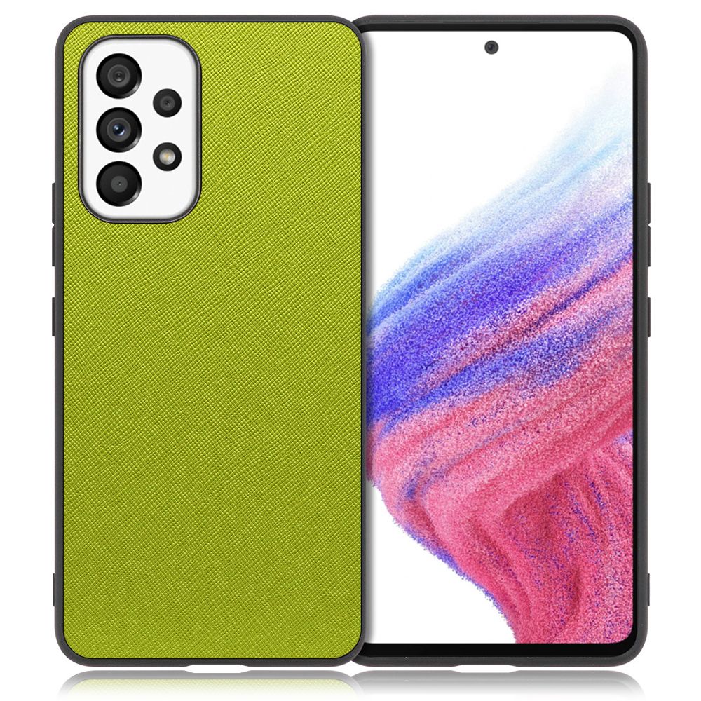 [ LOOF CASUAL-SHELL ] Galaxy A53 5G / SC-53C / SCG15 a535g スマホケース 背面 ケース カバー ハードケース ストラップホール [ Galaxy A53 5G / ライムグリーン ]