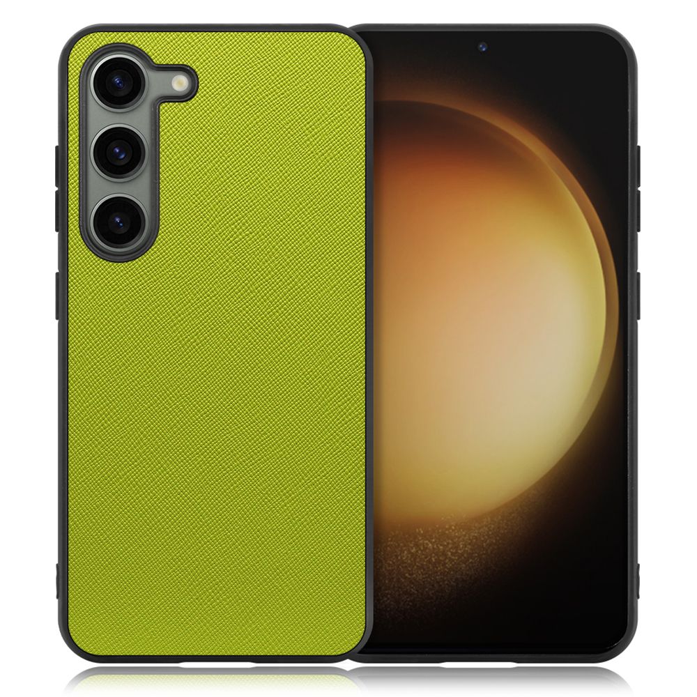 [ LOOF CASUAL-SHELL ] Galaxy S23 s 23 スマホケース 背面 ケース カバー ハードケース ストラップホール [ Galaxy S23 / ライムグリーン ]
