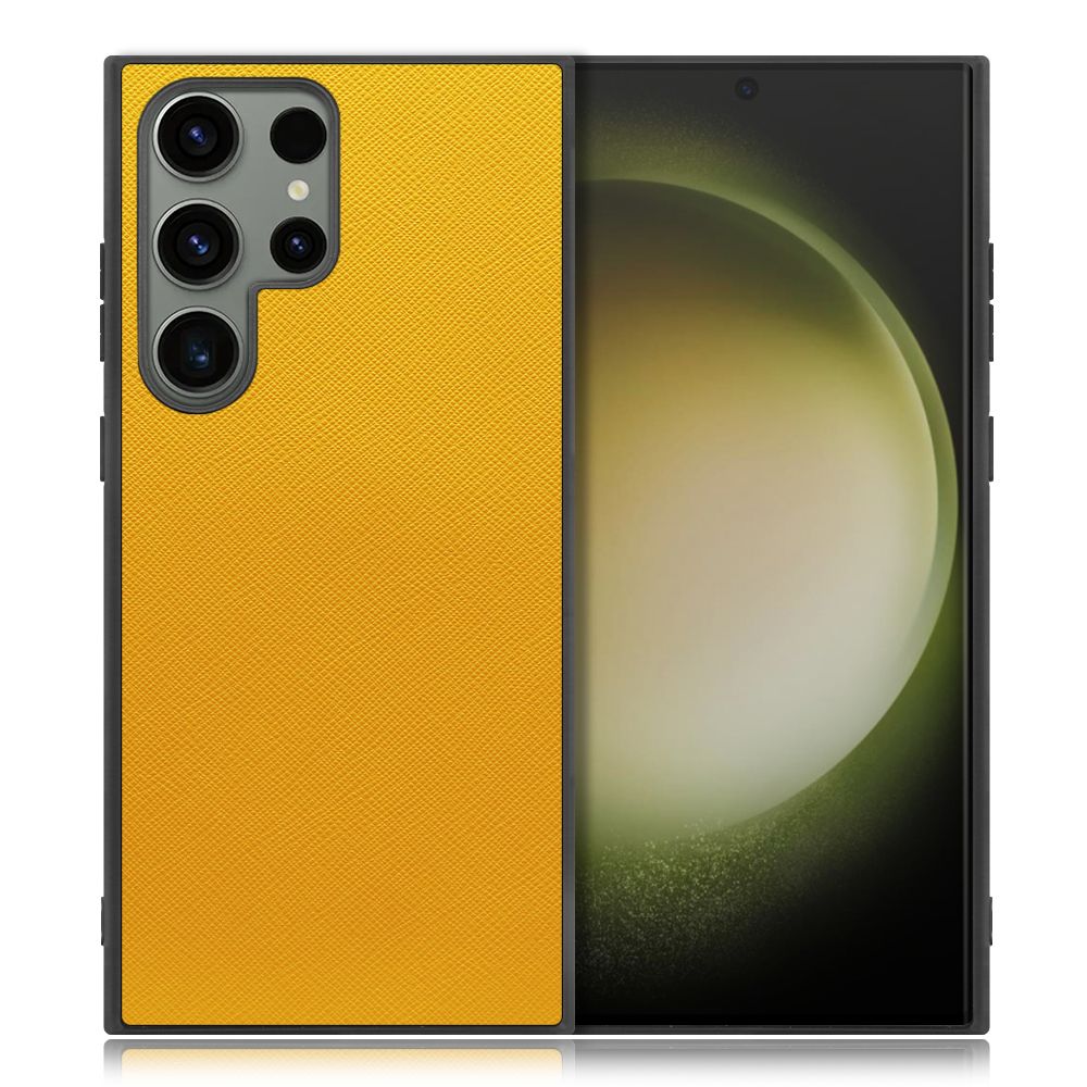 [ LOOF CASUAL-SHELL ] Galaxy S23 Ultra s23ultra スマホケース 背面 ケース カバー ハードケース ストラップホール [ Galaxy S23 Ultra / パンプキン ]