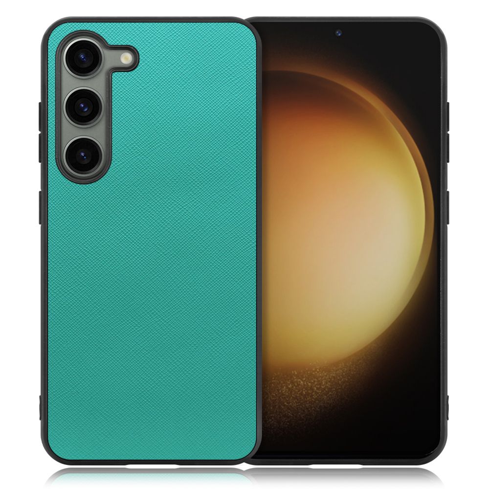 [ LOOF CASUAL-SHELL ] Galaxy S23 s 23 スマホケース 背面 ケース カバー ハードケース ストラップホール [ Galaxy S23 / ターコイズ ]