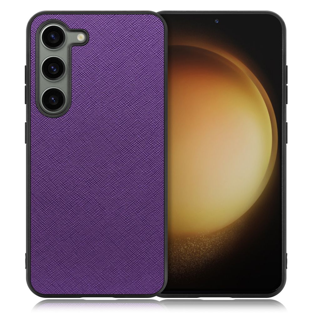 [ LOOF CASUAL-SHELL ] Galaxy S23 s 23 スマホケース 背面 ケース カバー ハードケース ストラップホール [ Galaxy S23 / バイオレット ]