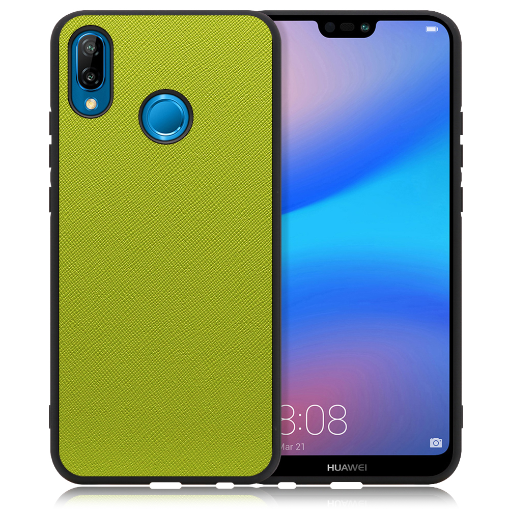 [ LOOF CASUAL-SHELL ] HUAWEI P20 lite p20lite スマホケース 背面 ケース カバー ハードケース ストラップホール [ HUAWEI P20 lite / ライムグリーン ]