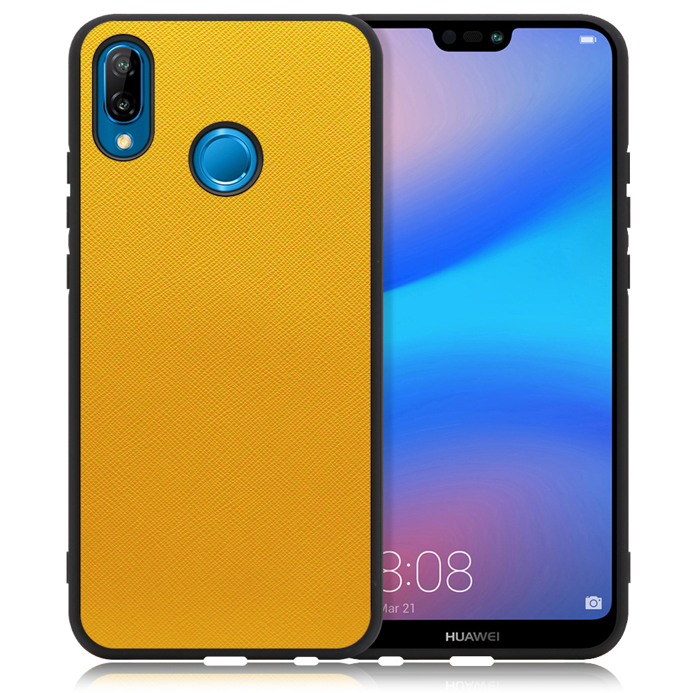 [ LOOF CASUAL-SHELL ] HUAWEI P20 lite p20lite スマホケース 背面 ケース カバー ハードケース ストラップホール [ HUAWEI P20 lite / パンプキン ]