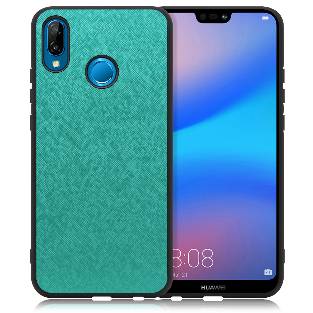 [ LOOF CASUAL-SHELL ] HUAWEI P20 lite p20lite スマホケース 背面 ケース カバー ハードケース  ストラップホール [ HUAWEI P20 lite / ターコイズ ]