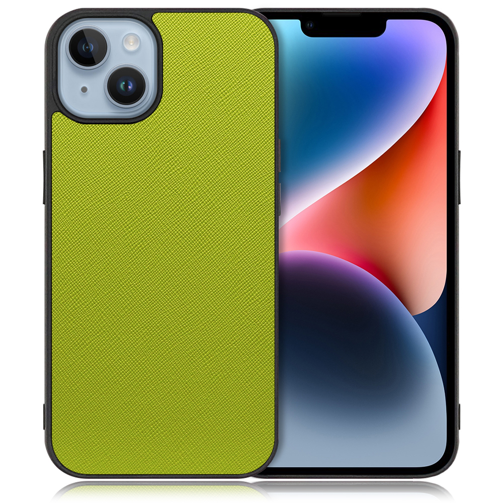 [ LOOF CASUAL-SHELL ] iPhone 14 iphone14 スマホケース 背面 ケース カバー ハードケース ストラップホール [ iPhone 14 / ライムグリーン ]