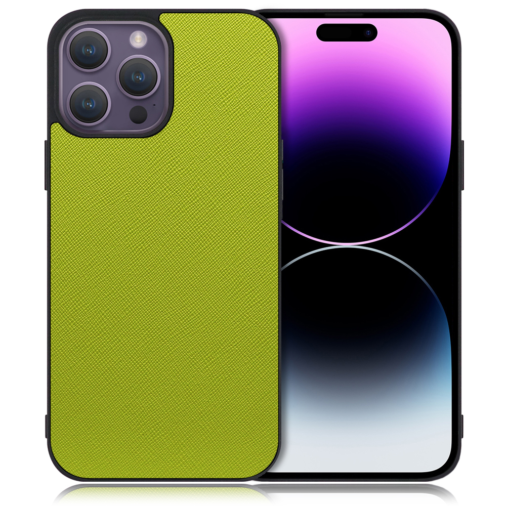 [ LOOF CASUAL-SHELL ] iPhone 14 Pro Max iphone14promax 14promax プロマックス スマホケース 背面 ケース カバー ハードケース ストラップホール [ iPhone 14 Pro Max / ライムグリーン ]