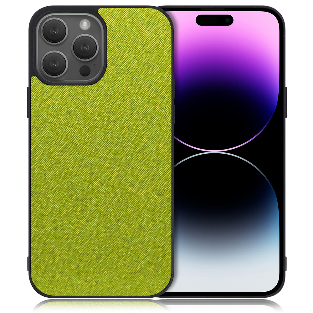 [ LOOF CASUAL-SHELL ] iPhone 14 Pro iphone14pro 14pro プロ スマホケース 背面 ケース カバー ハードケース ストラップホール [ iPhone 14 Pro / ライムグリーン ]