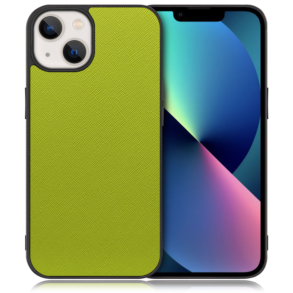 [ LOOF CASUAL-SHELL ] iPhone 13 mini iphone13mini 13mini ミニ スマホケース 背面 ケース カバー ハードケース ストラップホール [ iPhone 13 mini / ライムグリーン ]