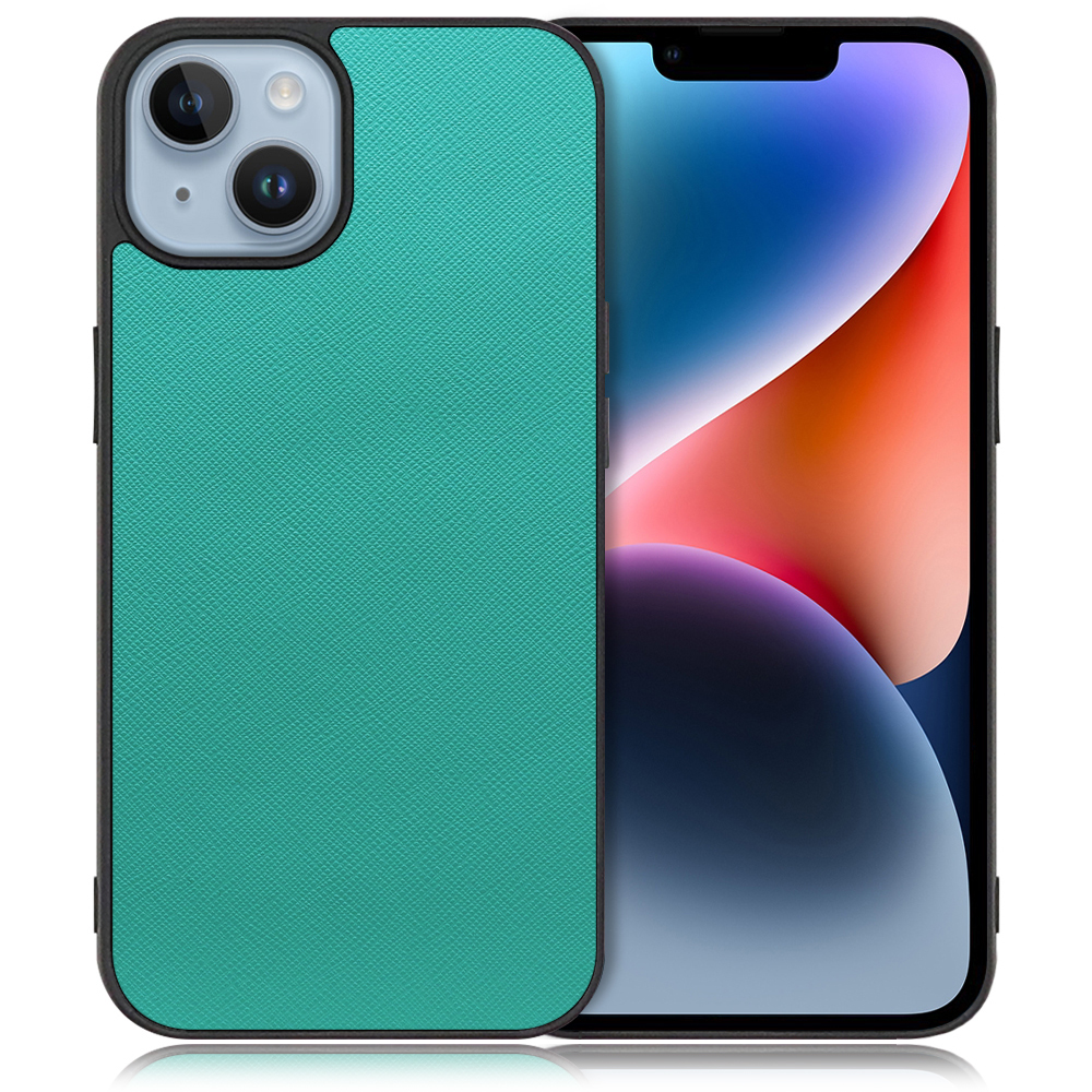 [ LOOF CASUAL-SHELL ] iPhone 14 iphone14 スマホケース 背面 ケース カバー ハードケース ストラップホール [ iPhone 14 / ターコイズ ]