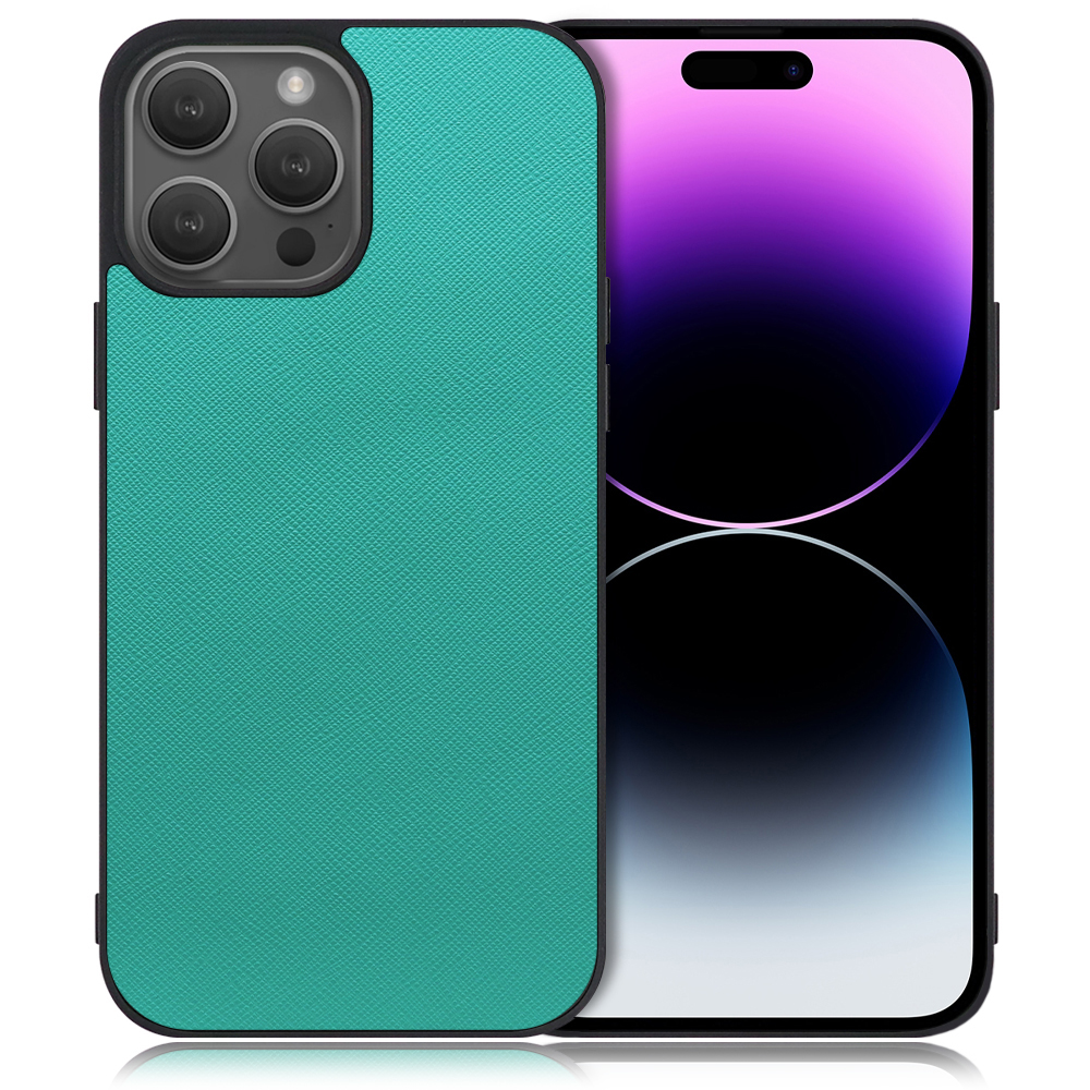[ LOOF CASUAL-SHELL ] iPhone 14 Pro iphone14pro 14pro プロ スマホケース 背面 ケース カバー ハードケース ストラップホール [ iPhone 14 Pro / ターコイズ ]