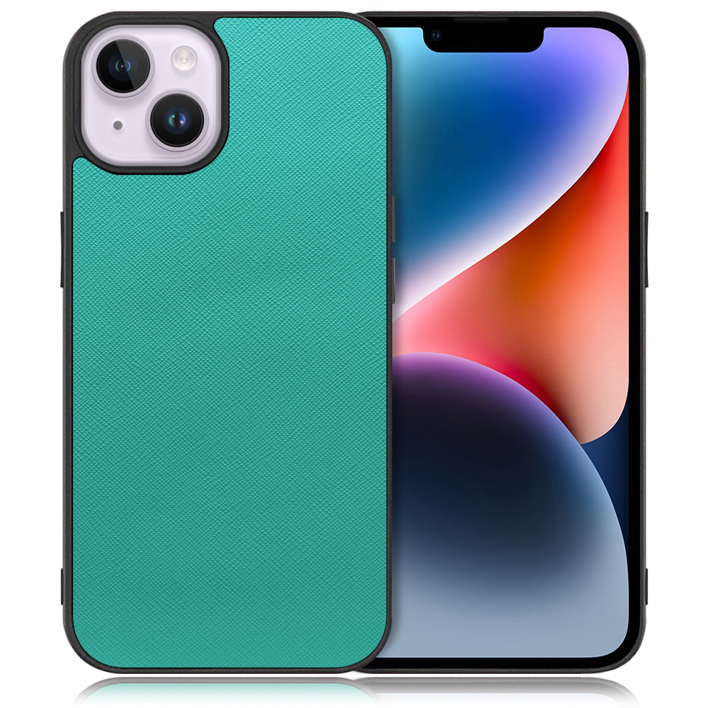 [ LOOF CASUAL-SHELL ] iPhone 14 Plus iphone14plus 14plus 14+ プラス スマホケース 背面 ケース カバー ハードケース ストラップホール [ iPhone 14 Plus / ターコイズ ]