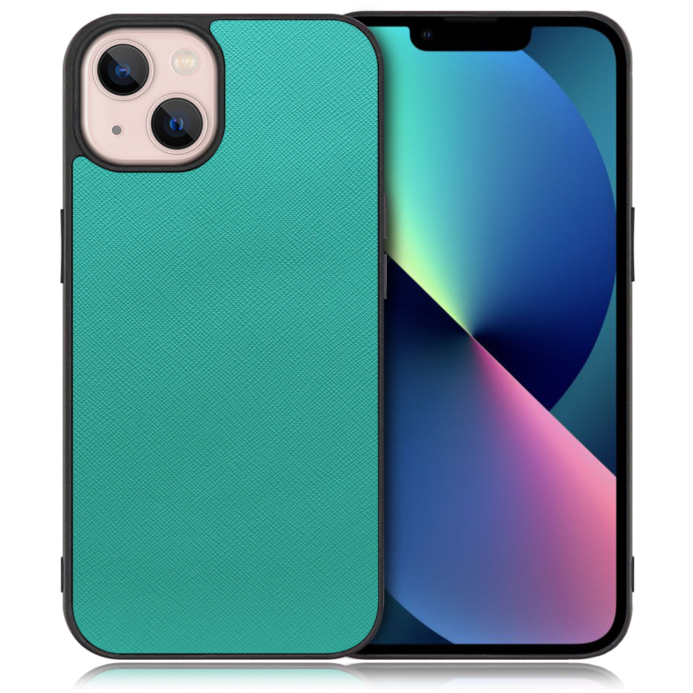 [ LOOF CASUAL-SHELL ] iPhone 13 iphone13 スマホケース 背面 ケース カバー ハードケース ストラップホール [ iPhone 13 / ターコイズ ]